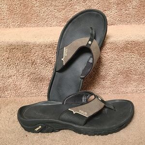 Teva Sz 11 Men's Leather Flip-Flops